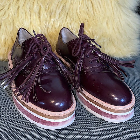 Zara Platform Brogues